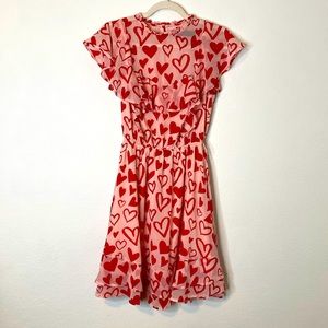 NY&Co. Heart Love Midi Dress Size Small